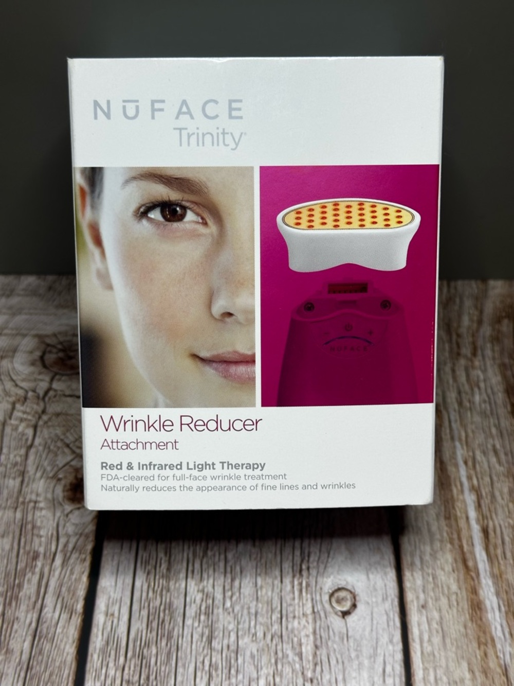 NuFACE Trinity Wrinkle Reducer Attachment – Red & Infrared Light Therapy (NEW)